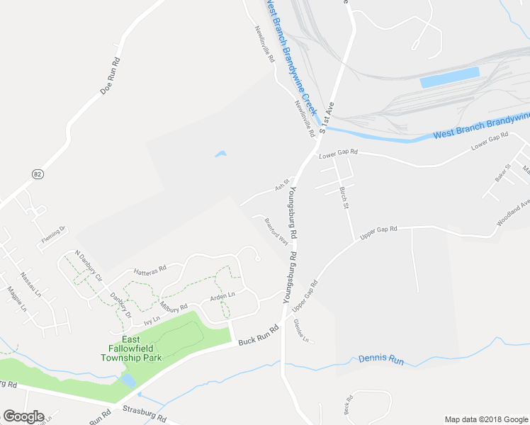 map of restaurants, bars, coffee shops, grocery stores, and more near 4 Branford Way in Coatesville