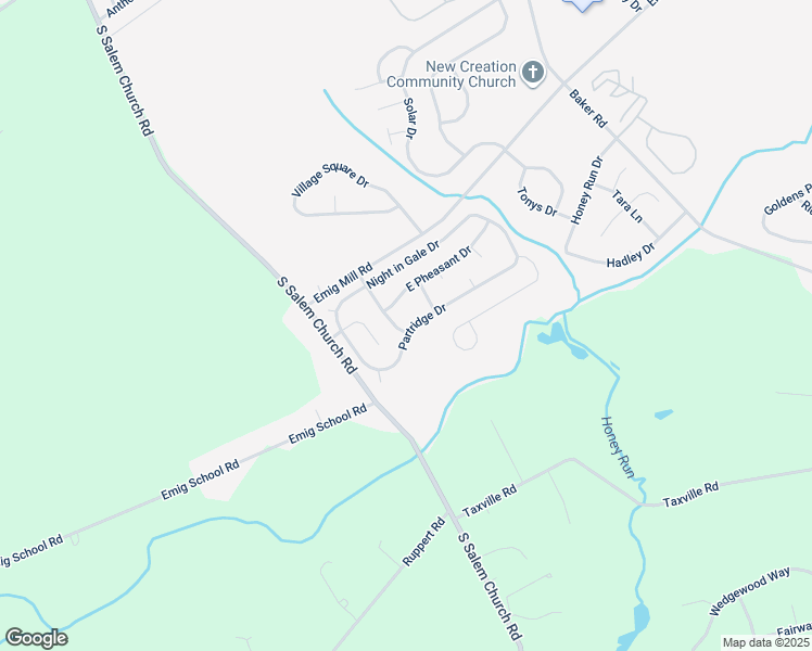 map of restaurants, bars, coffee shops, grocery stores, and more near 3541 Chickadee Drive in Dover