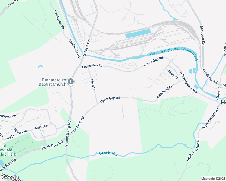 map of restaurants, bars, coffee shops, grocery stores, and more near in Coatesville