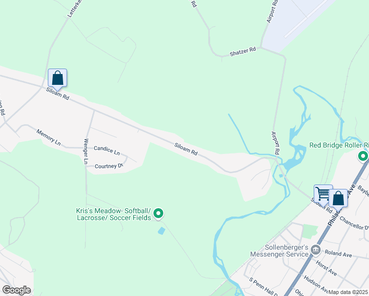 map of restaurants, bars, coffee shops, grocery stores, and more near 885 Siloam Road in Chambersburg