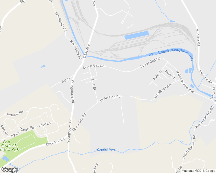 map of restaurants, bars, coffee shops, grocery stores, and more near 2215 Upper Gap Road in Coatesville