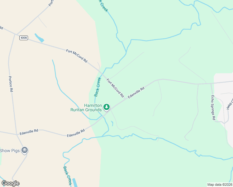 map of restaurants, bars, coffee shops, grocery stores, and more near 4518 Fort McCord Road in Chambersburg