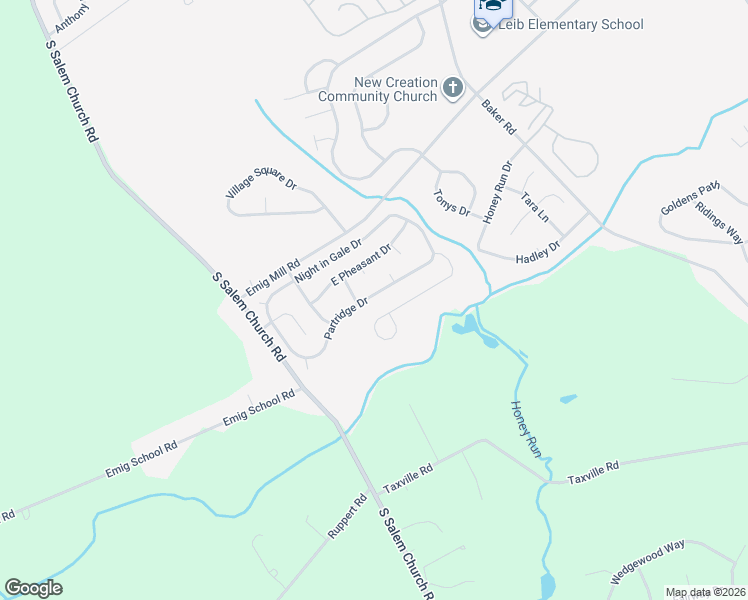 map of restaurants, bars, coffee shops, grocery stores, and more near 3272 Partridge Drive in Dover