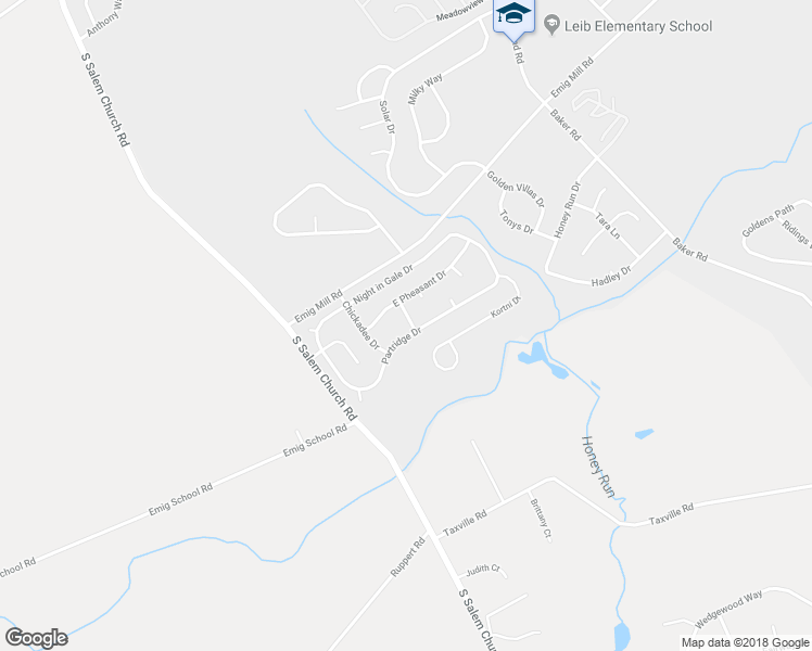map of restaurants, bars, coffee shops, grocery stores, and more near 3540 Ruffed Grouse Drive in Dover