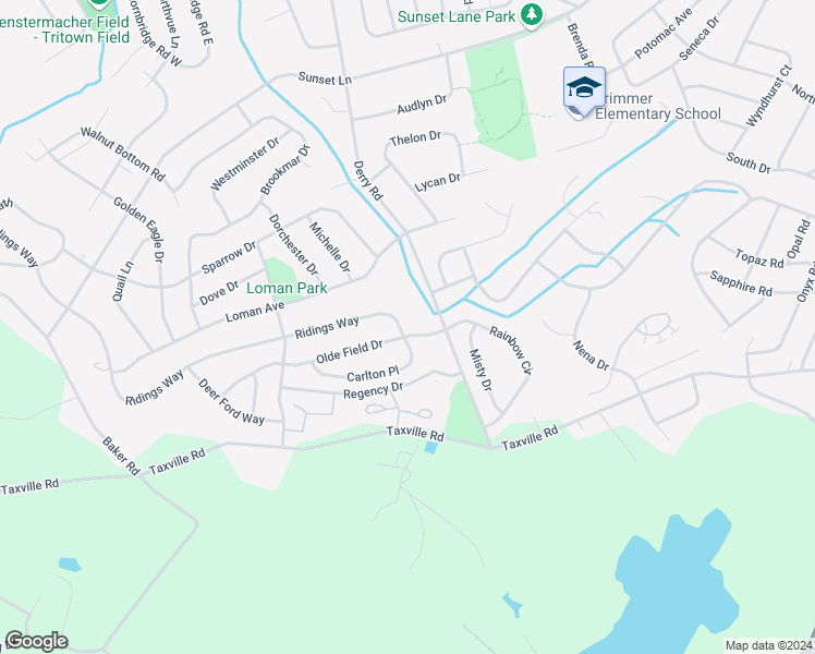map of restaurants, bars, coffee shops, grocery stores, and more near 2705 Ridings Way in York