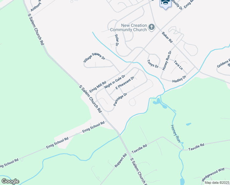 map of restaurants, bars, coffee shops, grocery stores, and more near 3316 East Pheasant Drive in Dover