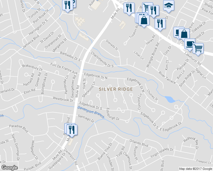 map of restaurants, bars, coffee shops, grocery stores, and more near 102 Chamberlain Court in Toms River