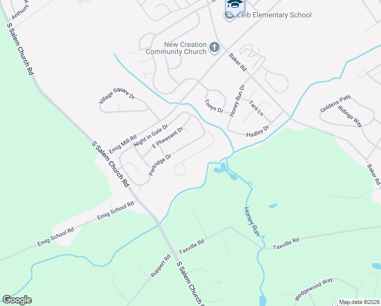 map of restaurants, bars, coffee shops, grocery stores, and more near 3606 Kortni Drive in Dover