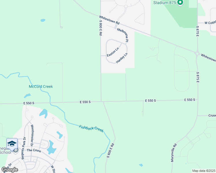 map of restaurants, bars, coffee shops, grocery stores, and more near 5395 South 800 East Road in Zionsville