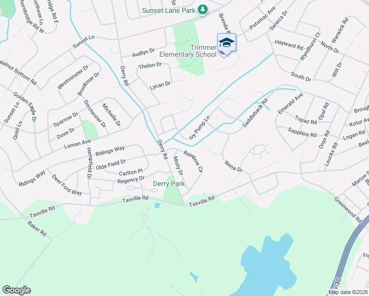 map of restaurants, bars, coffee shops, grocery stores, and more near 1770 Rainbow Circle in York