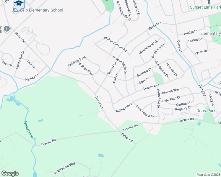 map of restaurants, bars, coffee shops, grocery stores, and more near 3041 Ridings Way in York