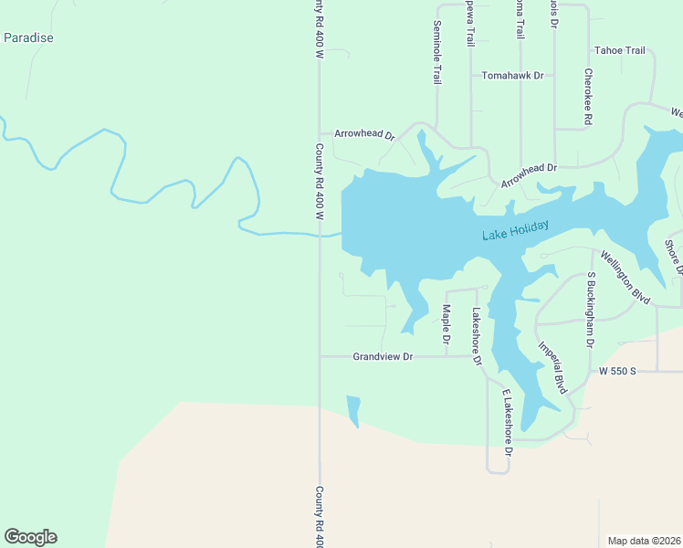 map of restaurants, bars, coffee shops, grocery stores, and more near 5209 Holiday Drive in Crawfordsville