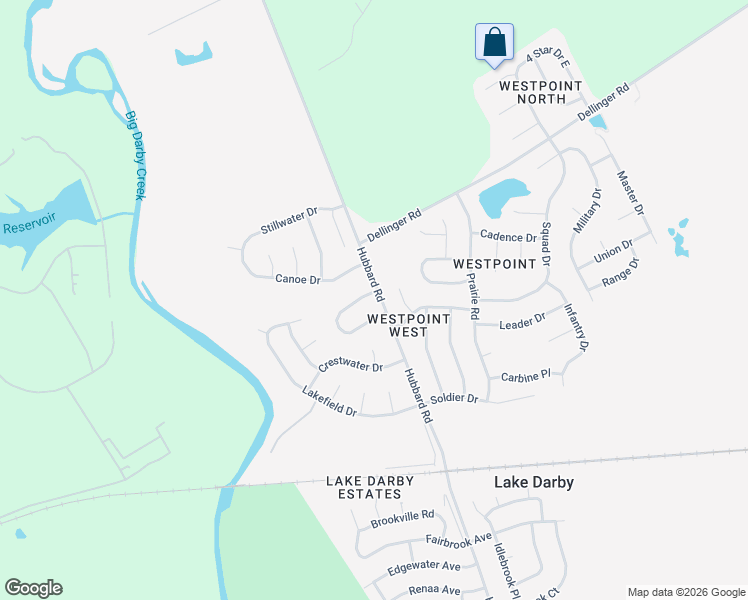 map of restaurants, bars, coffee shops, grocery stores, and more near 749 Knight Court in Galloway