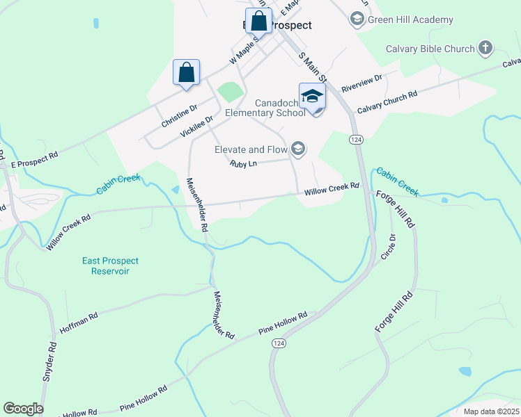 map of restaurants, bars, coffee shops, grocery stores, and more near 39 Willow Creek Road in Wrightsville