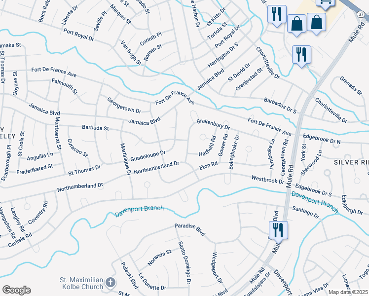map of restaurants, bars, coffee shops, grocery stores, and more near 84 Brakenbury Drive in Toms River