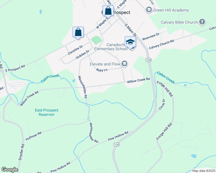 map of restaurants, bars, coffee shops, grocery stores, and more near 39 Willow Creek Road in Wrightsville