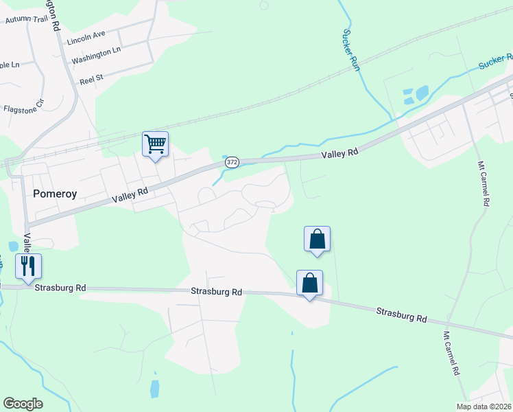 map of restaurants, bars, coffee shops, grocery stores, and more near 73 Marc Drive in Chester County