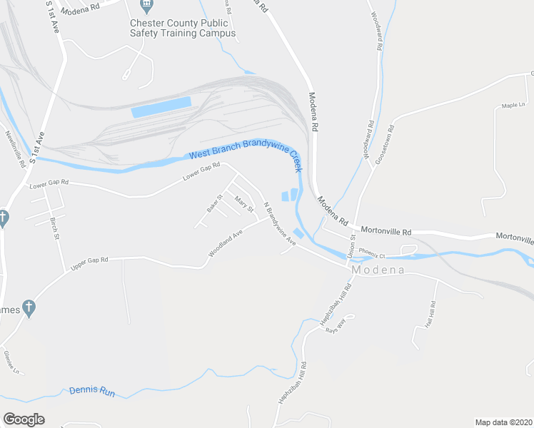 map of restaurants, bars, coffee shops, grocery stores, and more near 101 North Brandywine Avenue in Coatesville