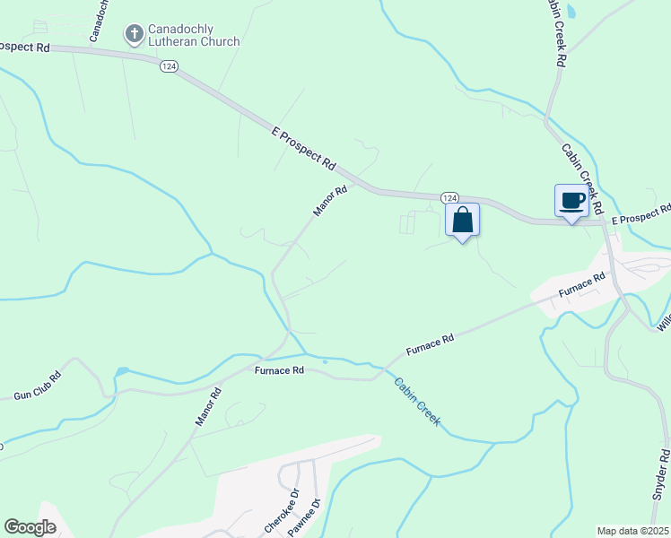 map of restaurants, bars, coffee shops, grocery stores, and more near 1900 Manor Road in York