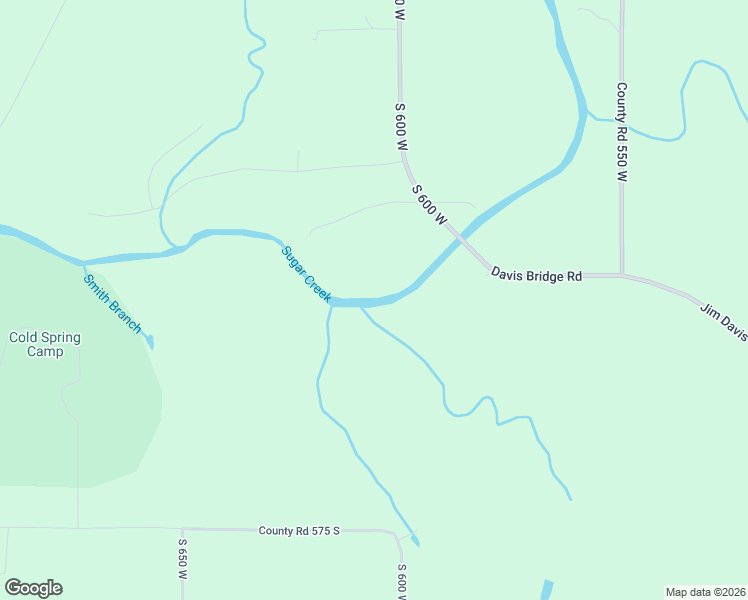 map of restaurants, bars, coffee shops, grocery stores, and more near 5123 Davis Bridge Road in Crawfordsville