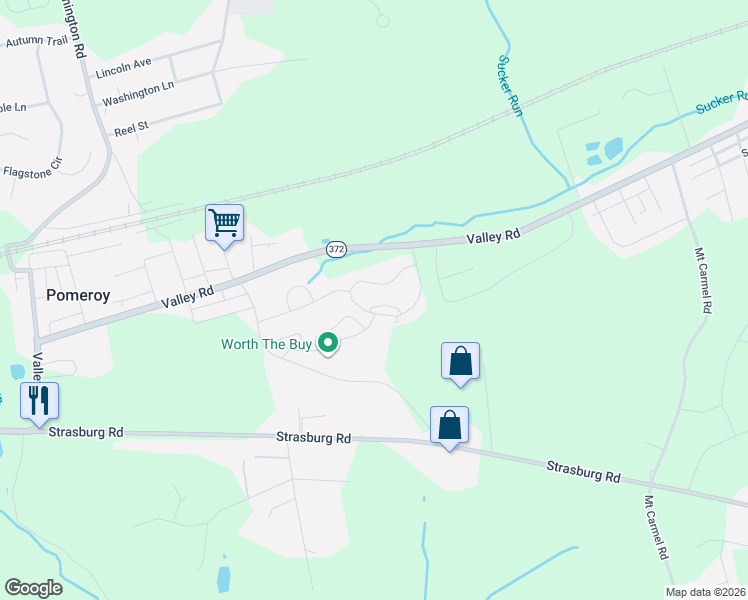 map of restaurants, bars, coffee shops, grocery stores, and more near 51 Marc Drive in Coatesville