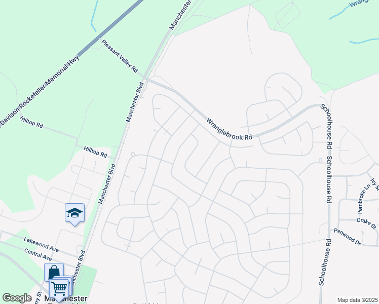 map of restaurants, bars, coffee shops, grocery stores, and more near 22 Valley Forge Drive in Manchester Township