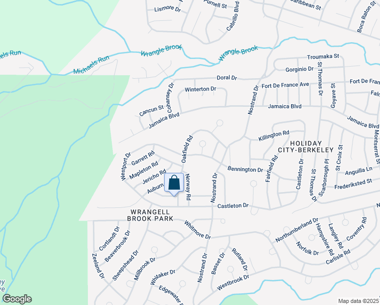 map of restaurants, bars, coffee shops, grocery stores, and more near 128 Westport Drive in Toms River
