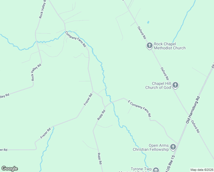 map of restaurants, bars, coffee shops, grocery stores, and more near 475 Company Farm Road in Aspers
