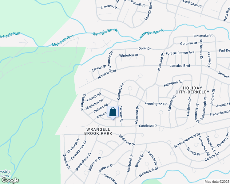 map of restaurants, bars, coffee shops, grocery stores, and more near 122 Westport Drive in Toms River