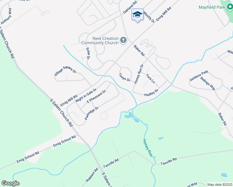 map of restaurants, bars, coffee shops, grocery stores, and more near 3211 Partridge Drive in Dover