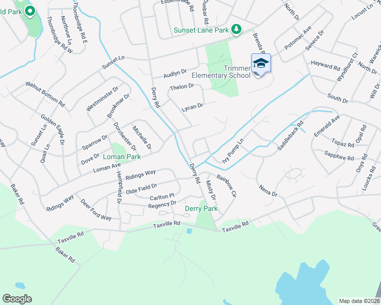 map of restaurants, bars, coffee shops, grocery stores, and more near 105 Summer House Ln in York