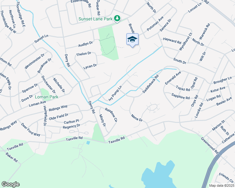 map of restaurants, bars, coffee shops, grocery stores, and more near 1810 Ivy Pump Lane in York