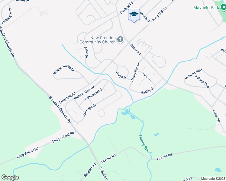 map of restaurants, bars, coffee shops, grocery stores, and more near 3211 Partridge Drive in Dover