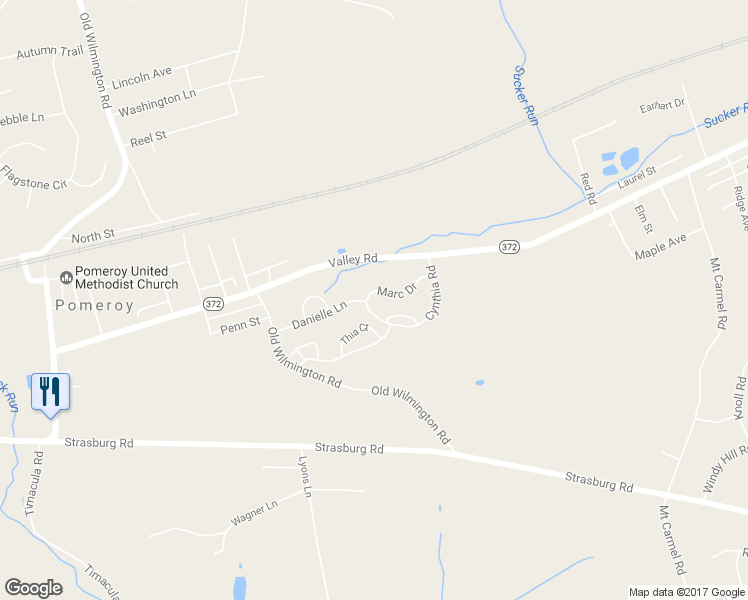 map of restaurants, bars, coffee shops, grocery stores, and more near 51 Marc Drive in Coatesville