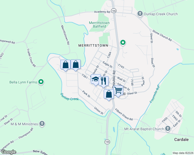 map of restaurants, bars, coffee shops, grocery stores, and more near 31 Fairgarden Street in Republic