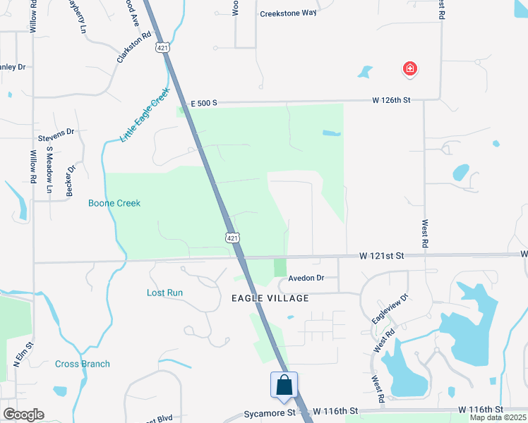 map of restaurants, bars, coffee shops, grocery stores, and more near 11753 Ansley Drive in Zionsville