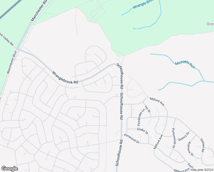 map of restaurants, bars, coffee shops, grocery stores, and more near 3B Bayberry Lane in Manchester Township