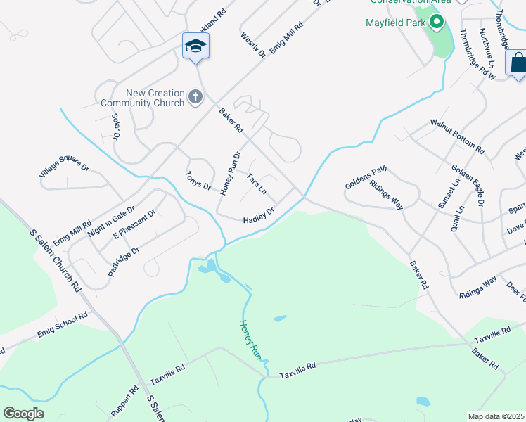 map of restaurants, bars, coffee shops, grocery stores, and more near 2731 Lenox Place in York
