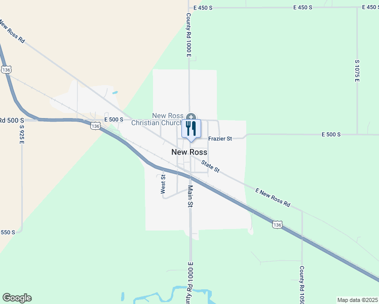 map of restaurants, bars, coffee shops, grocery stores, and more near in New Ross