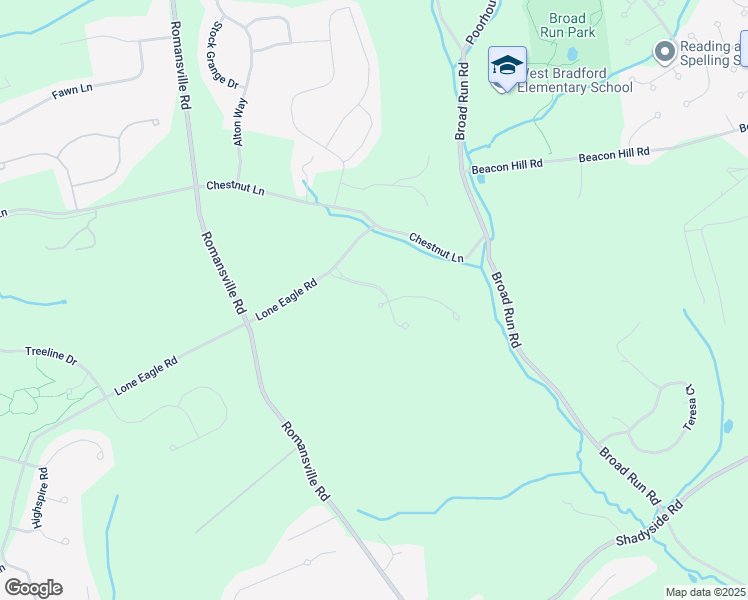 map of restaurants, bars, coffee shops, grocery stores, and more near 1874 Thistle Court in Downingtown