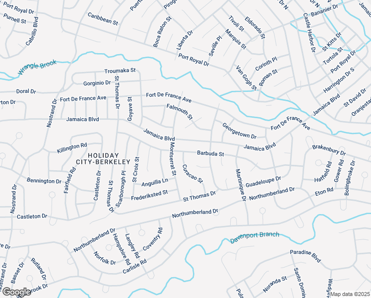 map of restaurants, bars, coffee shops, grocery stores, and more near 92 Barbuda Street in Toms River