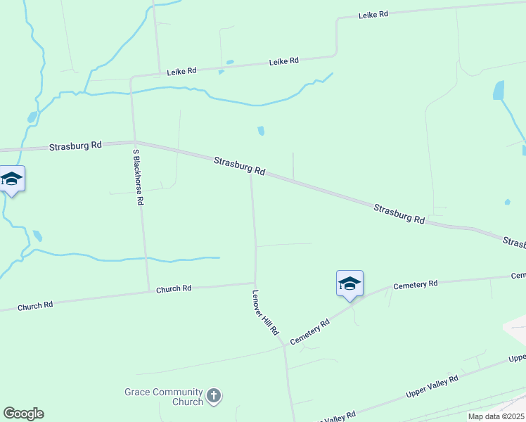 map of restaurants, bars, coffee shops, grocery stores, and more near Lenover Hill Road in Parkesburg