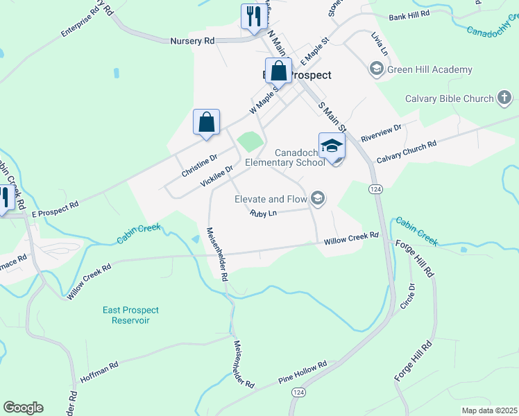 map of restaurants, bars, coffee shops, grocery stores, and more near 910 Ruby Lane in Wrightsville