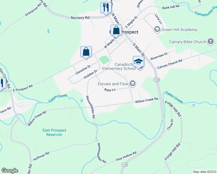 map of restaurants, bars, coffee shops, grocery stores, and more near 910 Ruby Lane in Wrightsville