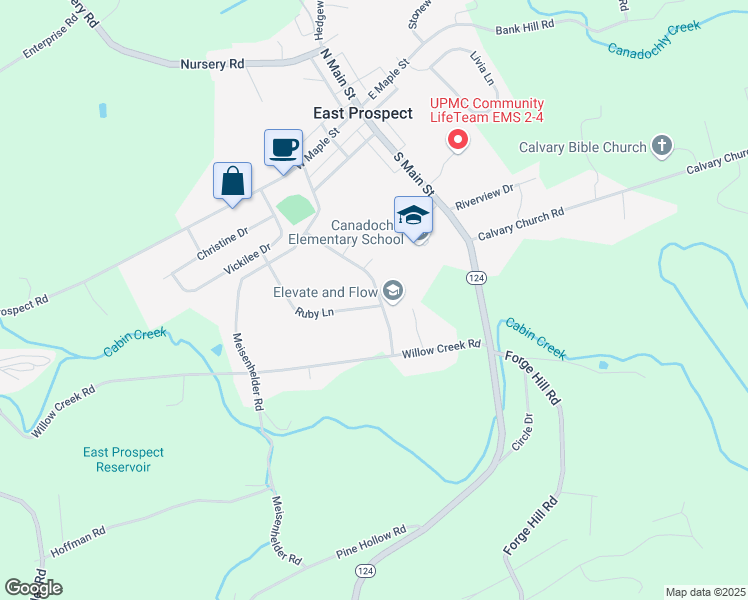 map of restaurants, bars, coffee shops, grocery stores, and more near 907 Sunrise Lane in Wrightsville