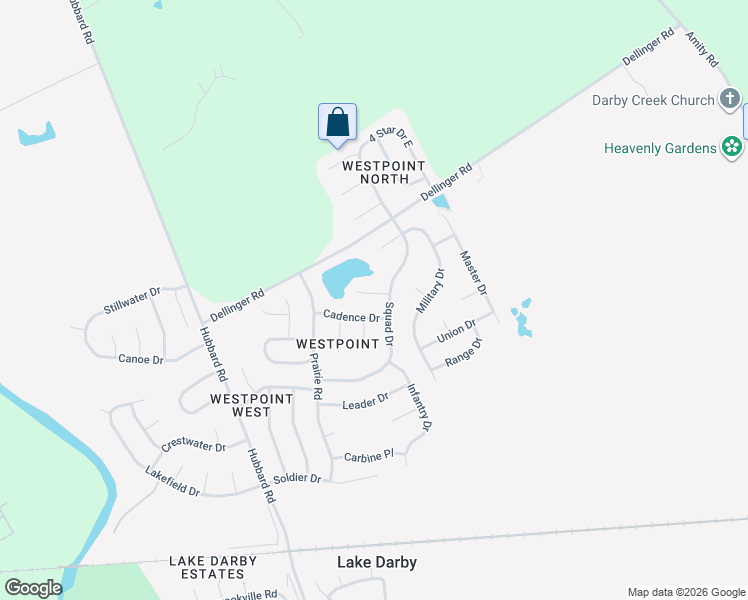 map of restaurants, bars, coffee shops, grocery stores, and more near 8527 Squad Court in Galloway