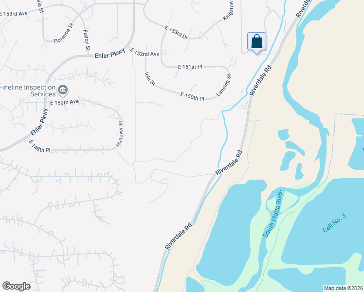 map of restaurants, bars, coffee shops, grocery stores, and more near 14975 Riverdale Road in Brighton