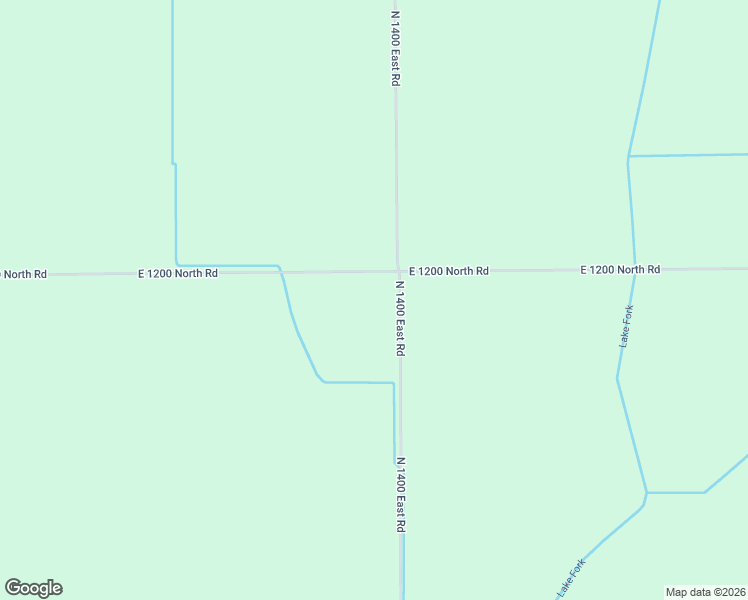 map of restaurants, bars, coffee shops, grocery stores, and more near 1190 North 1400 East Road in Bement