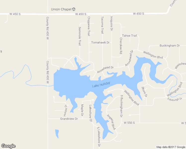 map of restaurants, bars, coffee shops, grocery stores, and more near 5015 Pine Circle in Crawfordsville
