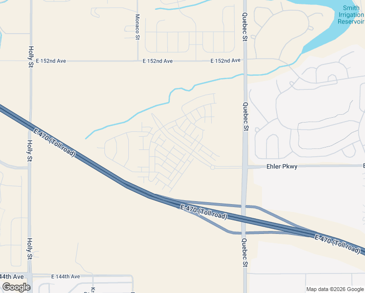 map of restaurants, bars, coffee shops, grocery stores, and more near E-470 in Thornton